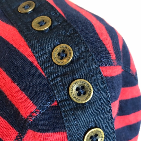 4[Ralph Lauren] 3/4 sleeve stripes petite - Picture 3 of 7